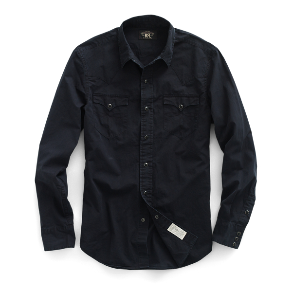Slim katoenen western overhemd RRL in 1