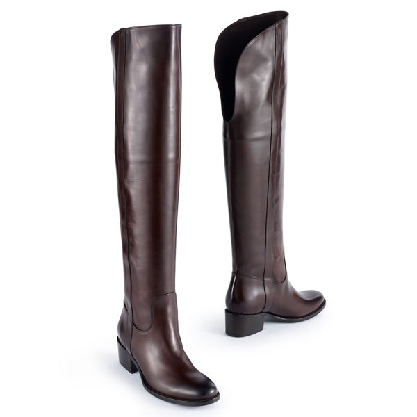 Brown Calfskin Safia Boot Ralph Lauren Collection 2