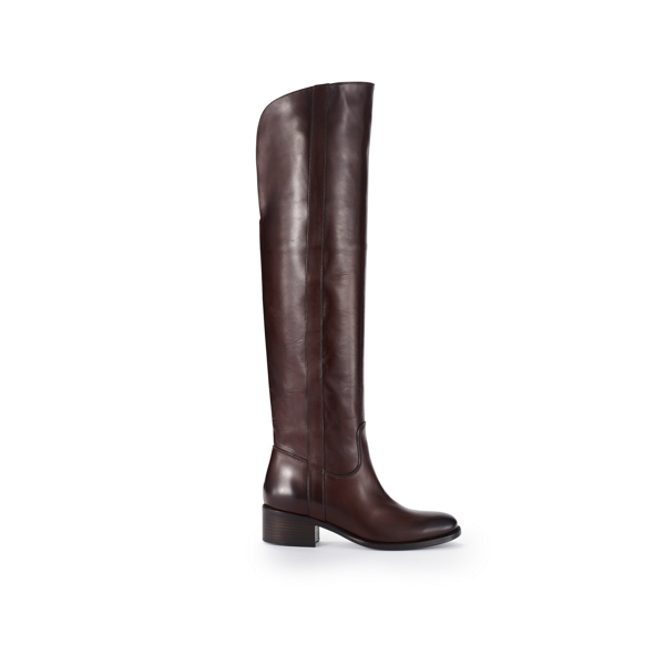 Brown Calfskin Safia Boot Ralph Lauren Collection 1
