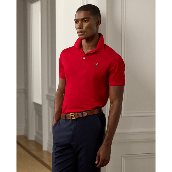 Red polo shirt mens online