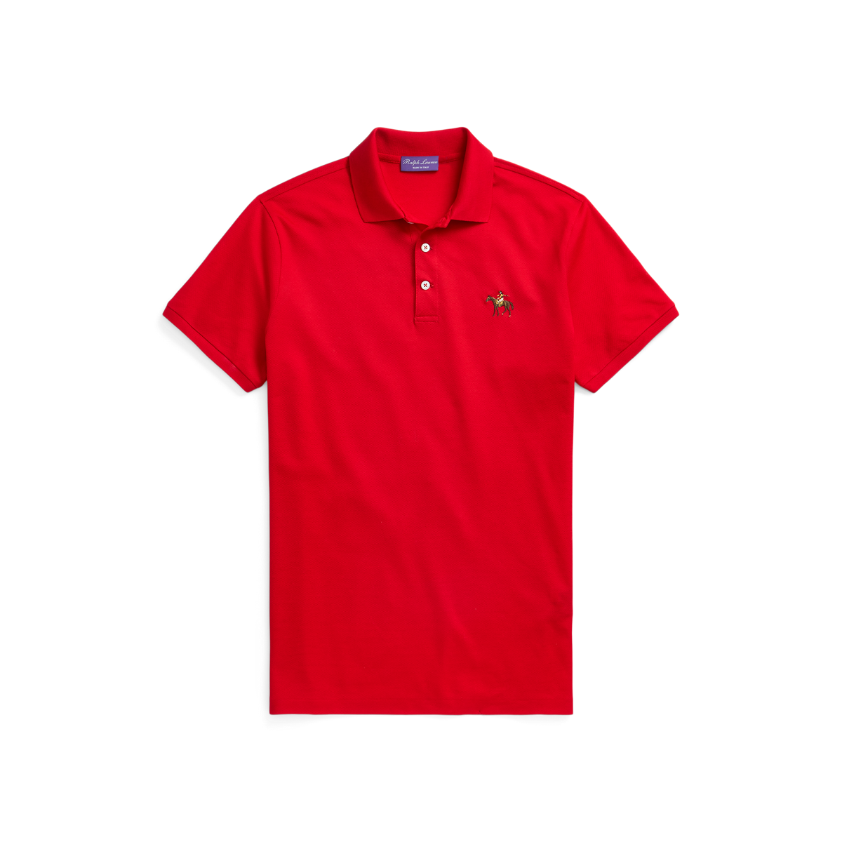 Polo Ralph Lauren 赤 M カスタムスリムフィットポロシャツ カスタム スリム フィット ピケ ポロシャツ | ラルフ ローレン