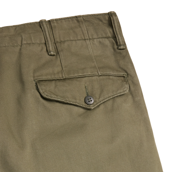 Offiziershose aus Chino RRL in Oliv 6