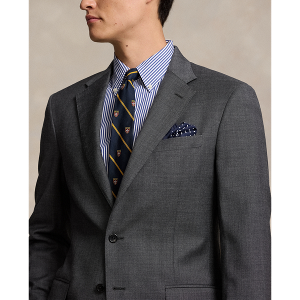 Polo Tailored Wool Sharkskin Suit for Men Ralph Lauren PA