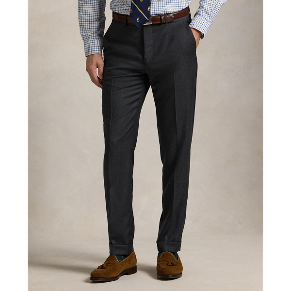 Medium Grey Slim Fit Wool Twill Trouser Polo Ralph Lauren 4