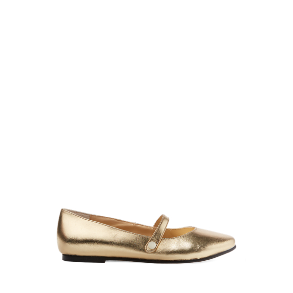 Alyssa Metallic Leather Mary Jane Flat Girls 1.5-6.5 Years 1