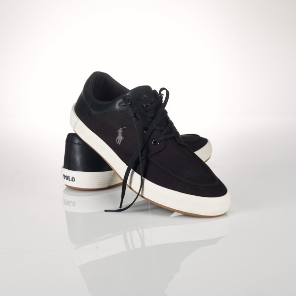 Polo Black Canvas Jerred Sneaker Polo Ralph Lauren 1