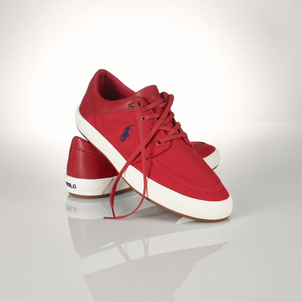 Red Canvas Jerred Sneaker Polo Ralph Lauren 1