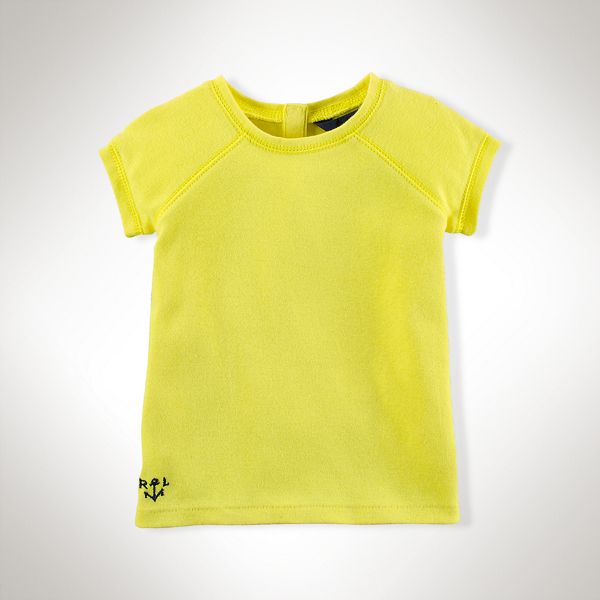 Yellow Flash Cotton Short-Sleeved Tee Baby Girl 1