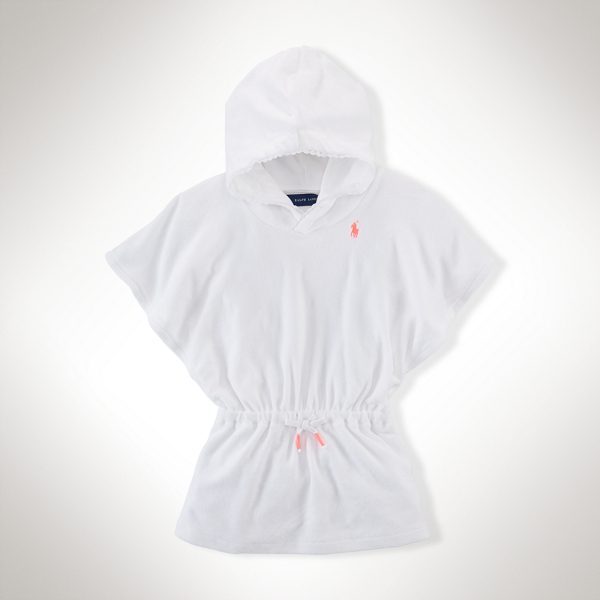 White Fancy Hooded Cover-Up Baby Girl 2