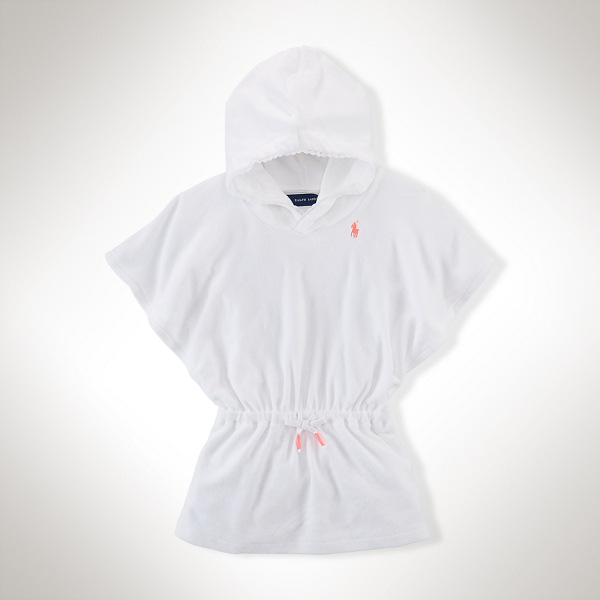 White Fancy Hooded Cover-Up Baby Girl 1