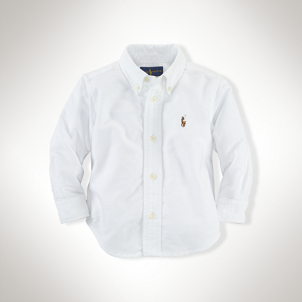 White Solid Blake Shirt Baby Boy 1