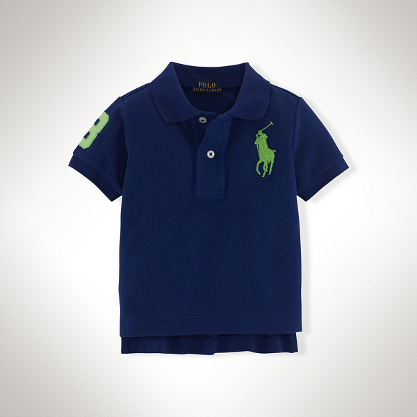 Driver Navy Big Pony Cotton Polo Shirt Baby Boy 1