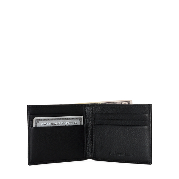 Carteira para notas em pele Polo Ralph Lauren em Preto 2