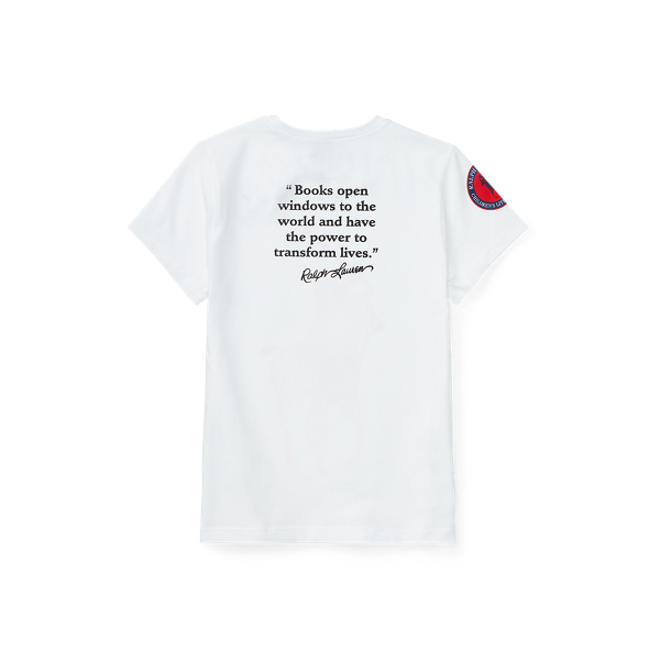 White English Literacy Tee Girls 7-16 2