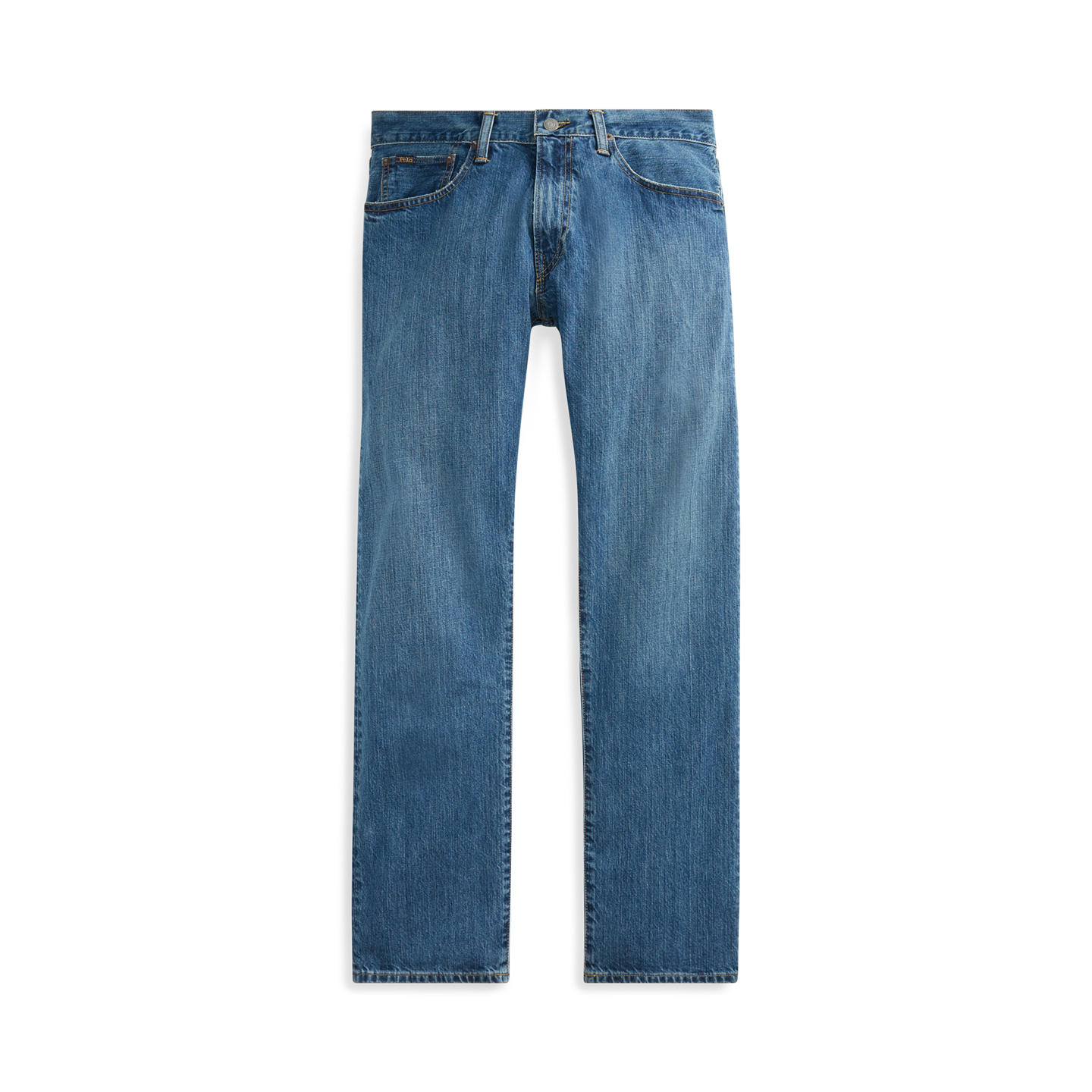 Мужские джинсы Ralph Lauren Hampton Straight Jean, цвет: Средний индиго — фото 6