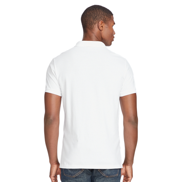 White Custom Slim L'Automobile Polo Polo Ralph Lauren 4