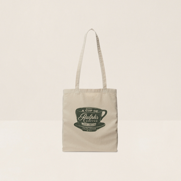 Cream/Green Ralph’s Coffee Tote Bag Polo Ralph Lauren 1