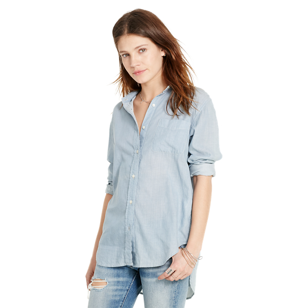 Cotton Boyfriend Shirt Shirts Tops Ralph Lauren