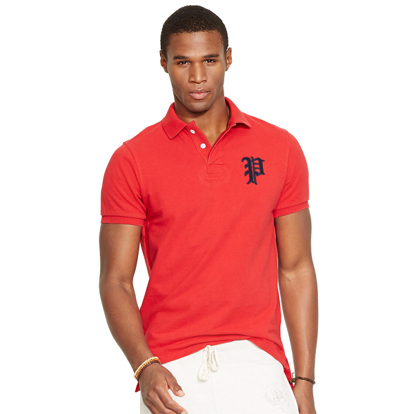 RL 2000 Red Custom-Fit Gothic "P" Polo Polo Ralph Lauren 1