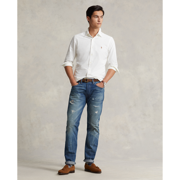 Tシャツ・カットソー Ralph Lauren SS25 CUSTON OXFORD SHIRT (710772290 001) Polo Ralph Lauren Custom-fit Garment Dyed Oxford Shirt