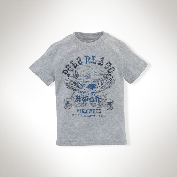 Granite Heather Cotton Graphic Tee Boys 2-7 1