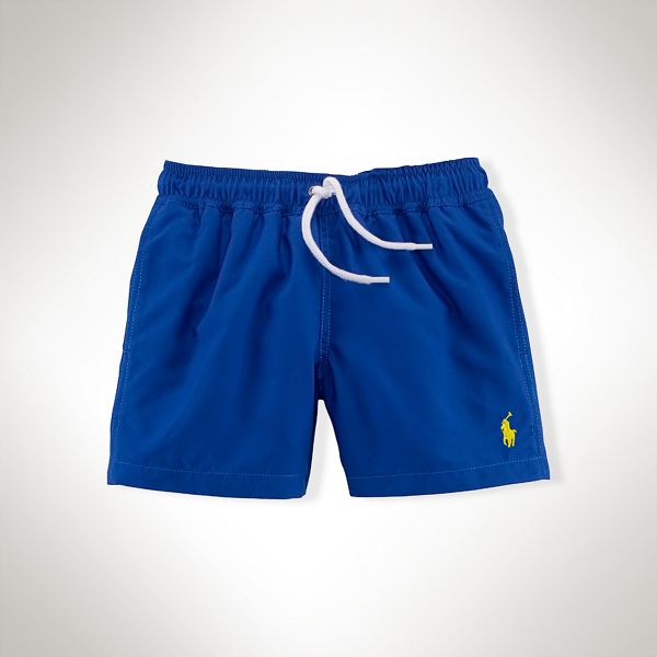 Pacific Royal Solid Hawaiian Swim Trunk Boys 2-7 1