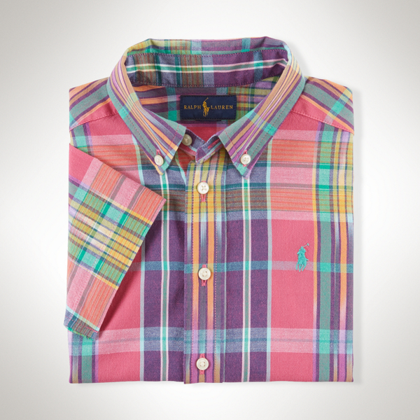 Pink Multi Plaid Cotton Blake Shirt Boys 2-7 1