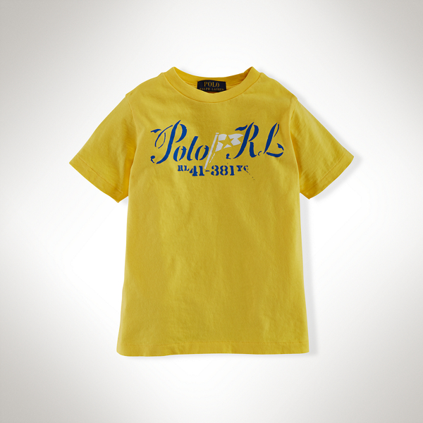 Sunfish Yellow Cotton Graphic Tee Boys 2-7 1