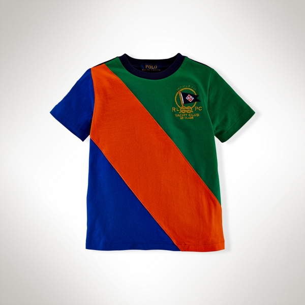 English Green Nautical Cotton Tee Boys 2-7 4