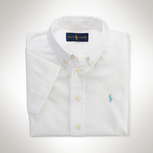 White Cotton Poplin Blake Shirt Boys 2-7 1