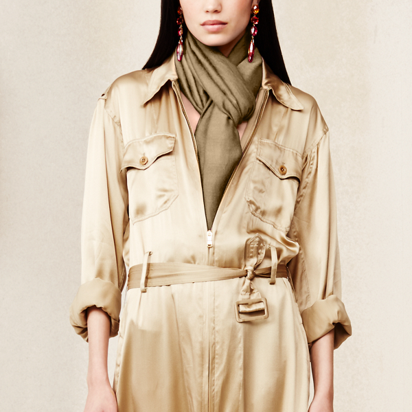 Camel Cashmere Scarf Ralph Lauren Collection 3
