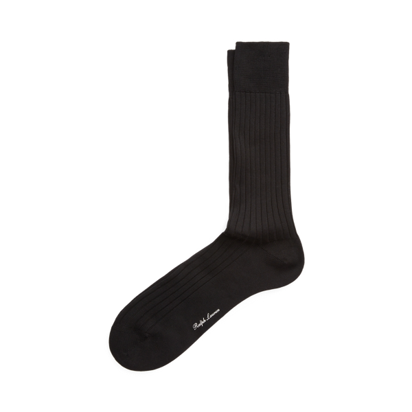 Rib-Knit Cotton Trouser Socks