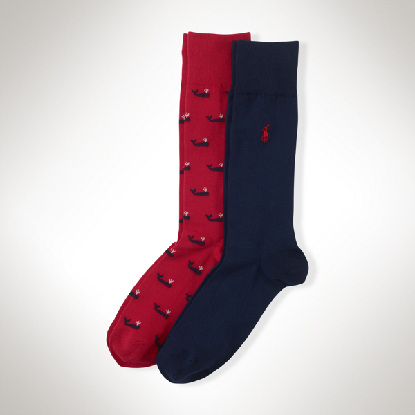 Red Whale Trouser Sock 2-Pack Polo Ralph Lauren 1