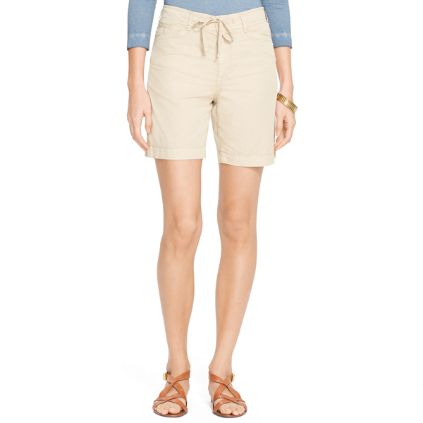 Stone Drawcord Chino Short Lauren Petite 1