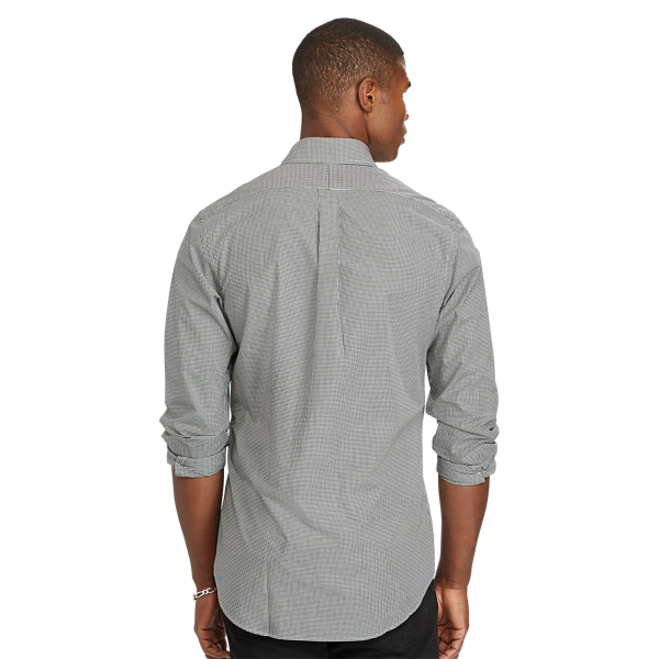 Chemise ray&eacute;e coupe classique Polo Ralph Lauren en Noir/Blanc 2