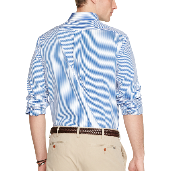 Camicia in popeline a righe Classic-Fit Polo Ralph Lauren in Blu/Bianco 5