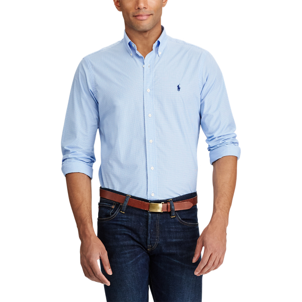Camicia a quadri Classic-Fit Polo Ralph Lauren in Blu/Bianco 4