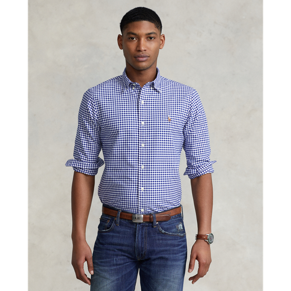 Polo ralph lauren slim fit gingham shirt on sale