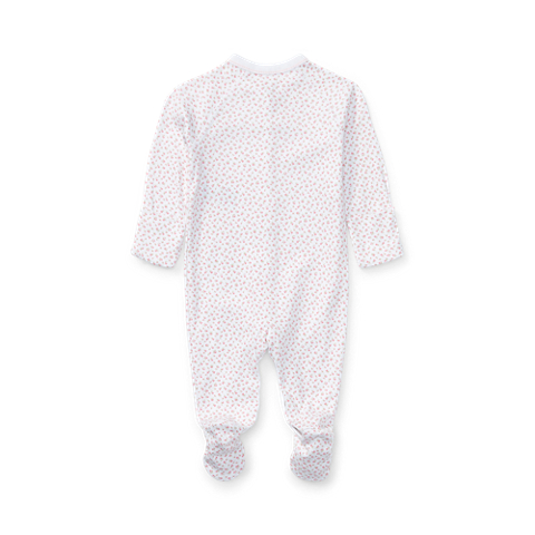 Детский комбинезон Ralph Lauren Floral Cotton Footed Coverall, цвет: Белый разноцветный