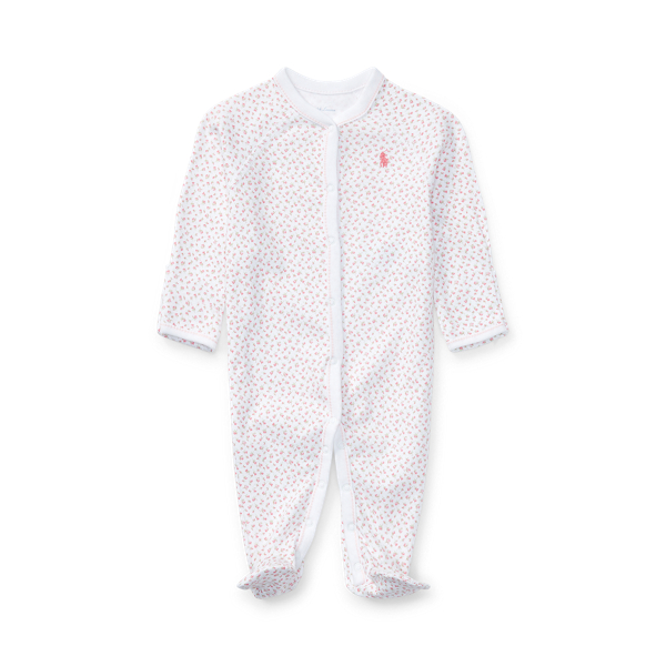 Floral Cotton Footed Coverall