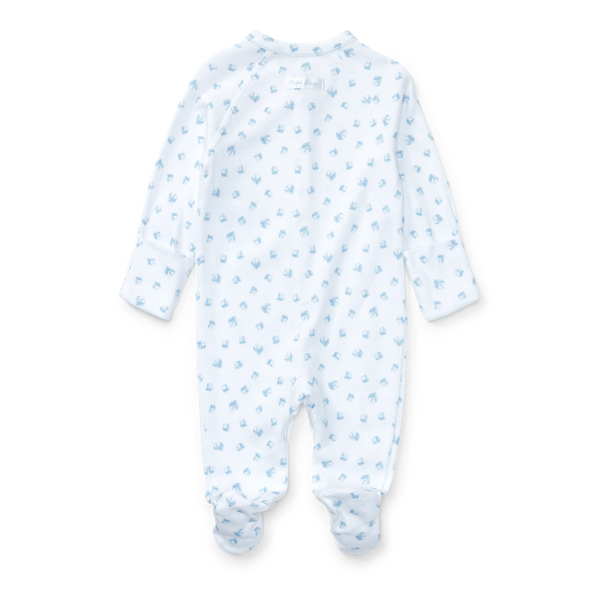 Block Print Block-Print Cotton Coverall Baby Girl 2