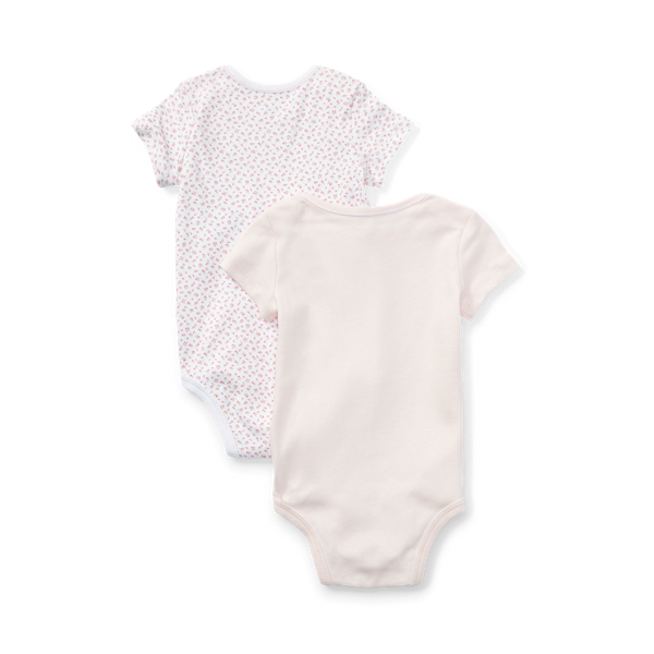 Delicate Pink Cotton Bodysuit 2-Piece Set Baby Girl 2