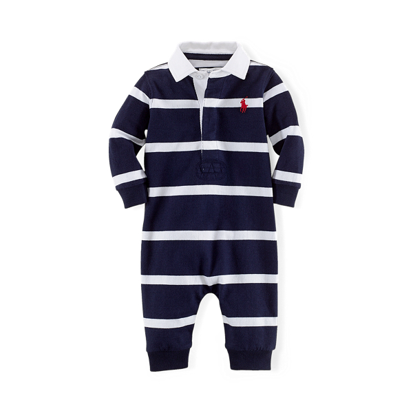 Combinaison ray&eacute;e en jersey de coton