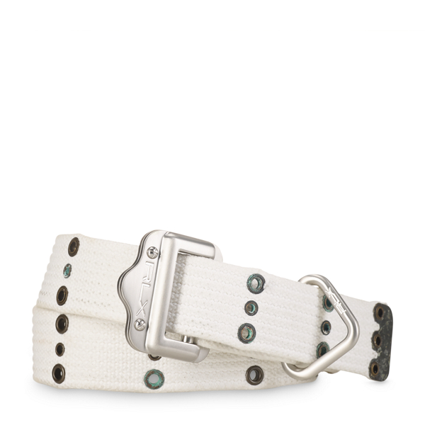 White Wash Slider-Buckle Webbed Belt Polo Ralph Lauren 1
