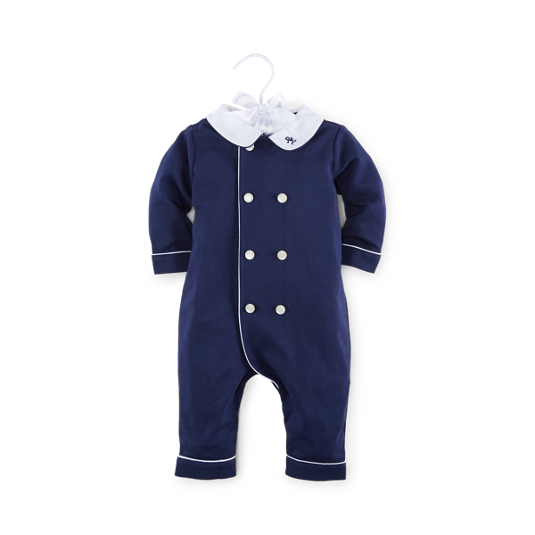 Tutina in interlock di cotone Baby Boy in 1