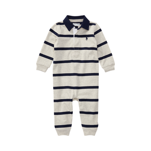 Striped Cotton Jersey Rugby Coverall