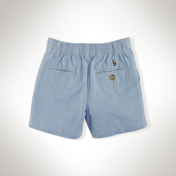 Bsr Blue Cotton Oxford Short Baby Boy 2