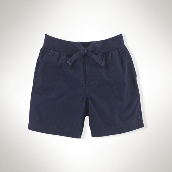 Aviator Navy Cotton Pull-On Short Baby Boy 3