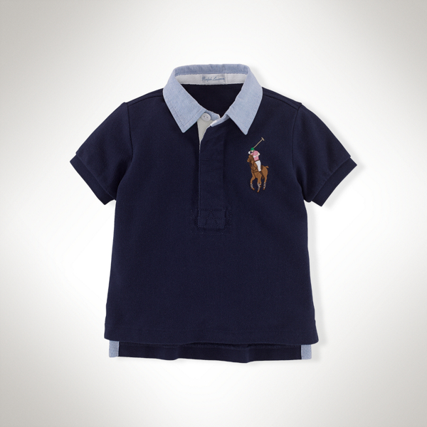 Cruise Navy Big Pony Cotton Polo Shirt Baby Boy 3