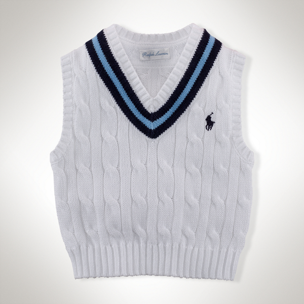 White Cotton Cricket Vest Baby Boy 2
